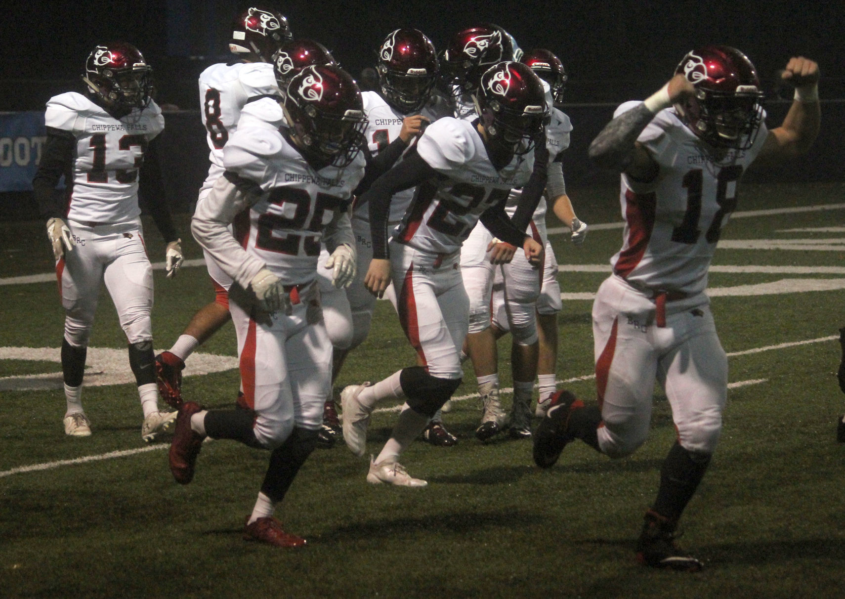 Chi-Hi football at Eau Claire North 10-5-18